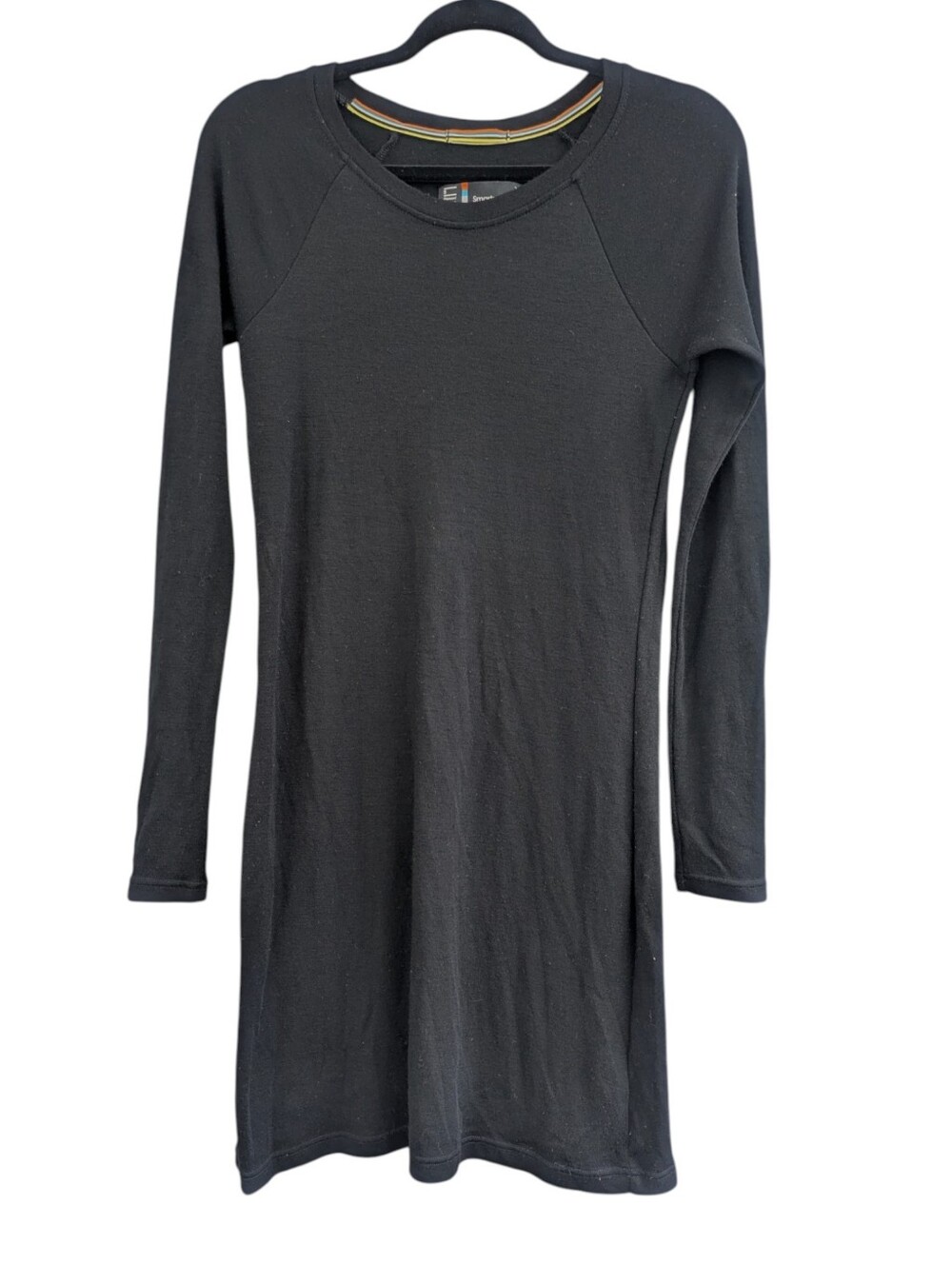 Smartwool Black Merino Wool Long Sleeve Dress